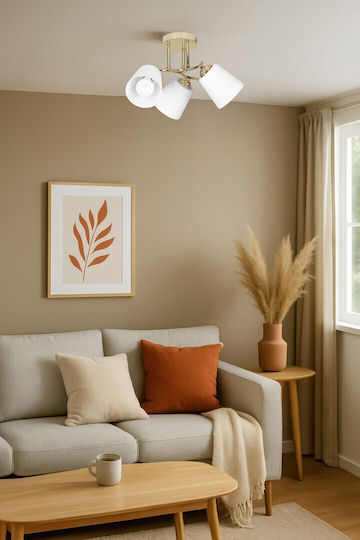Active Jet Pendant Light Gold with Socket E27