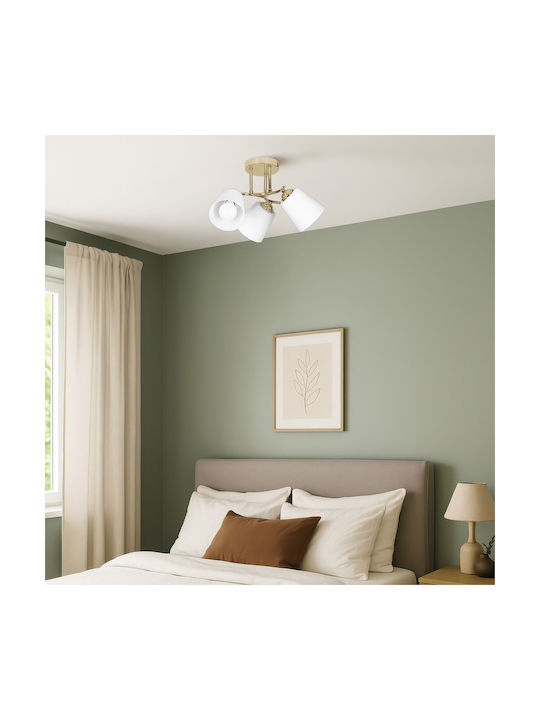 Active Jet Pendant Light Gold with Socket E27