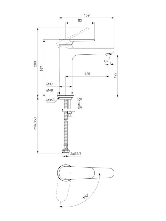 Ideal Standard Миксер Смесител за мивка