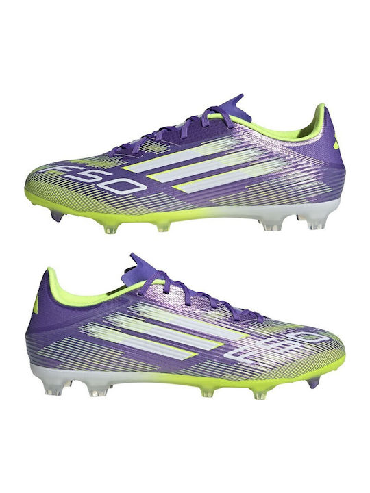 adidas F50 LEAGUE Football Shoes with Cleats Purple