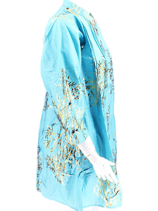 Ferrari Group Women's Beachwear Blue Caftan