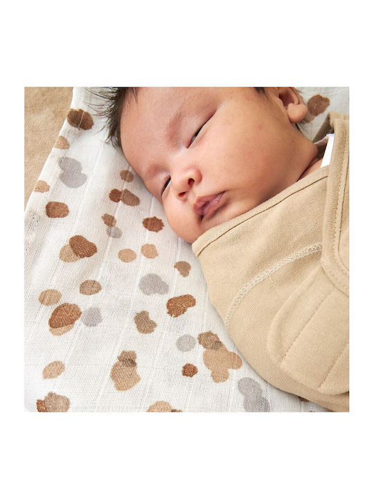 Meyco Blanket Nursery Swaddling Blankets Cotton Beige Sand