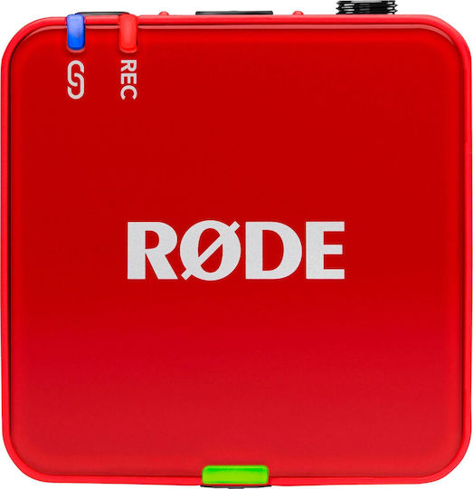 Rode Wireless GO Gen3 Set Wireless Condenser (Small Diaphragm) Microphone Πέτου, Clip On Journalistic in Red Color
