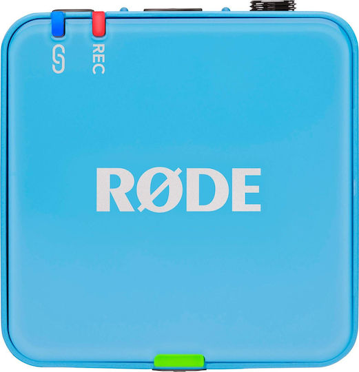 Rode Wireless GO Gen3 Set Wireless Condenser (Small Diaphragm) Microphone Πέτου, Clip On Journalistic in Blue Color