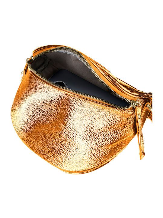 Gallantry Fanny Pack Glamour Shiny Shoulder Strap Orange