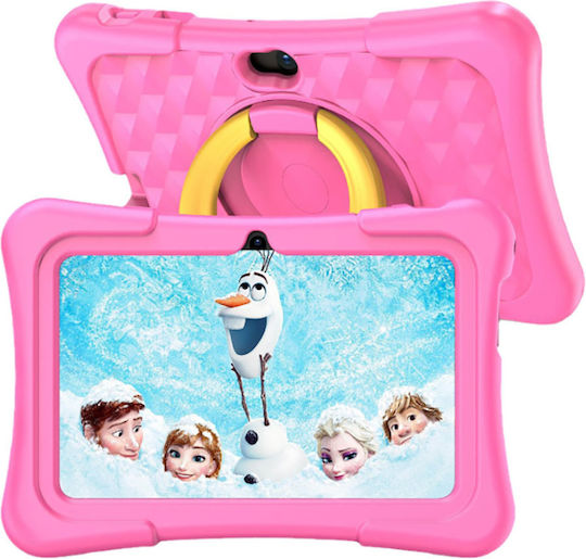 Avizar 7" Bildungs-Laptop Kinder Android 11 Stoßfeste Hülle Rosa