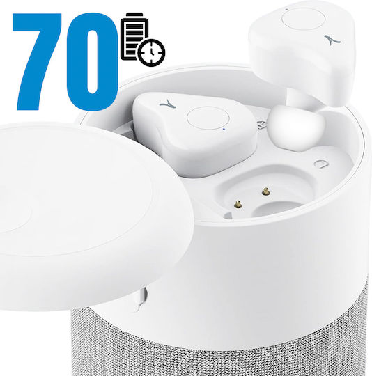Akashi Ηχείο Bluetooth 5W με Διάρκεια Μπαταρίας έως 5 ώρες Λευκό