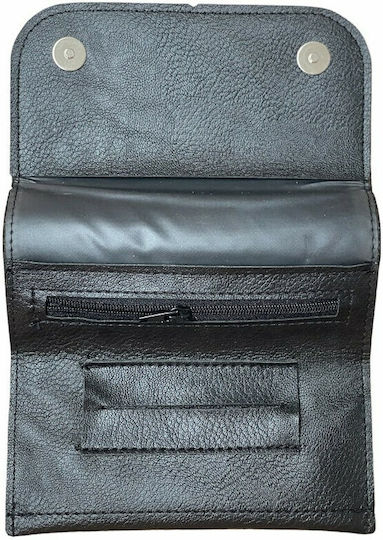 Dino Rossi Tobacco Pouch With Magnetic Clasp 16x9cm Black