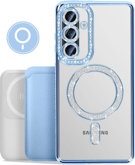 Avizar Diamond Case Samsung Galaxy A36 Magsafe Outline Strass Blue