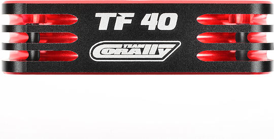 Team Corally Ultra High Speed Cooling Fan Tf-40 W Bec Connector 40mm Color Black Red Team Corally