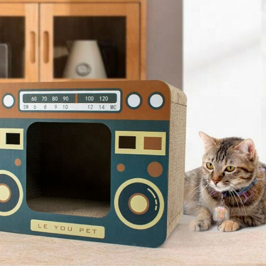 Retro Radio Σπιτάκι Γάτας Χρωματιστό