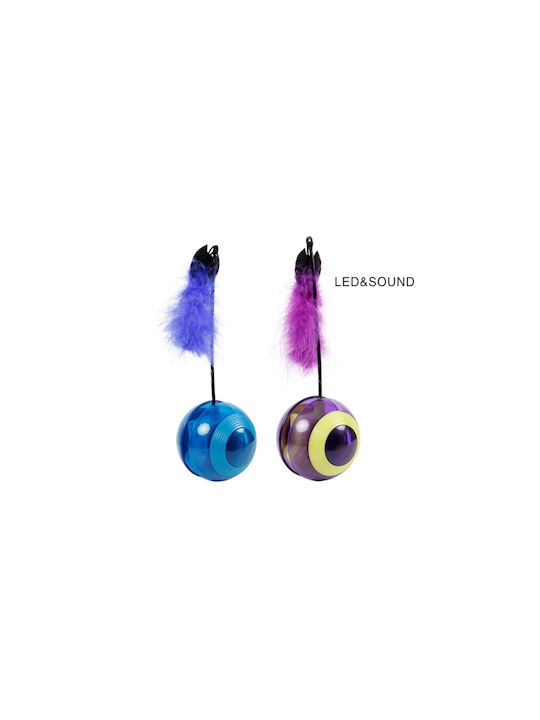 Cat Ball Feather Colorful
