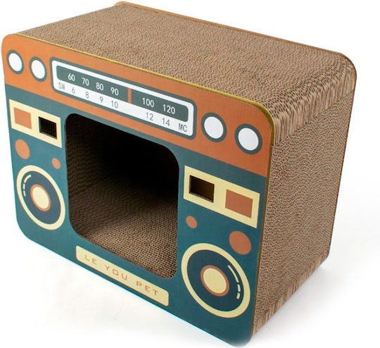 Retro Radio Σπιτάκι Γάτας Χρωματιστό