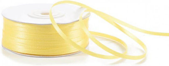 Satin Double Face Ribbon Ouga Yellow 3mm x 100m