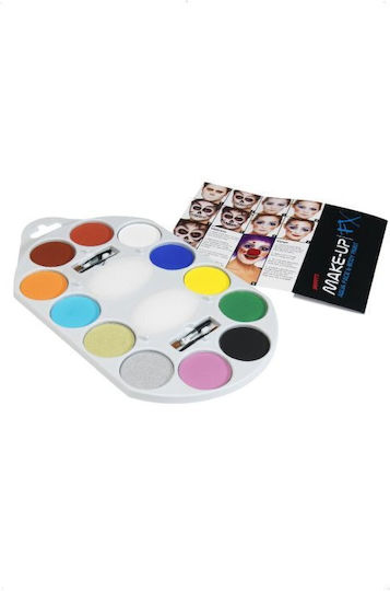 Smiffys Make-up Fx Παλέτα 12 Aqua Χρωμάτων