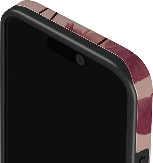 Burga Case Iphone 14 Pro Max Elegant Tender Kiss Pattern Burgundy