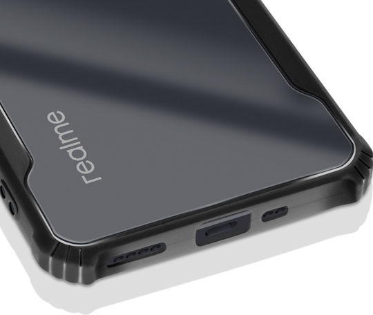 Husă Avizar Realme 14x C75 Back Acrylic Înconjurătoare Moale Șoc Neagră