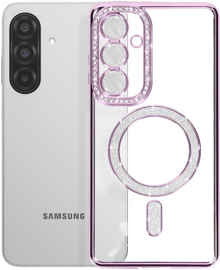 Avizar Diamond Case Samsung Galaxy A26 Magsafe Outline Strass Purple