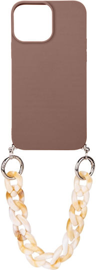 Eko Case Iphone 13 Nylon Cord Resin Chain Brown