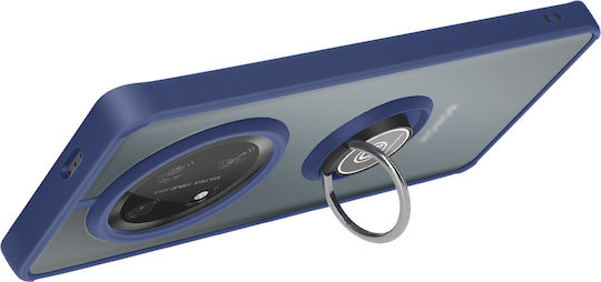 Avizar Handyhülle Honor Magic 7 Lite Metallischer Ring Video Unterstützung Blau