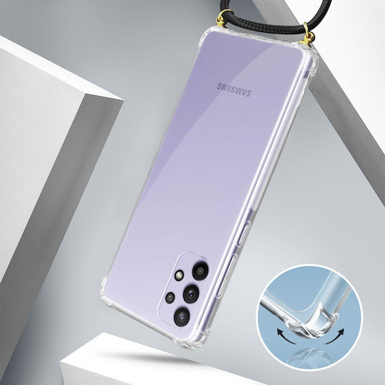 Cover Galaxy A32 5g Braided Nylon Lanyard Shoulder Strap Akashi Clear