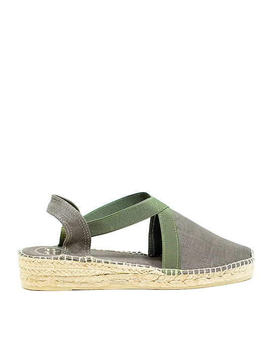 Toni Pons Verona-19 Platform Khaki 4cm