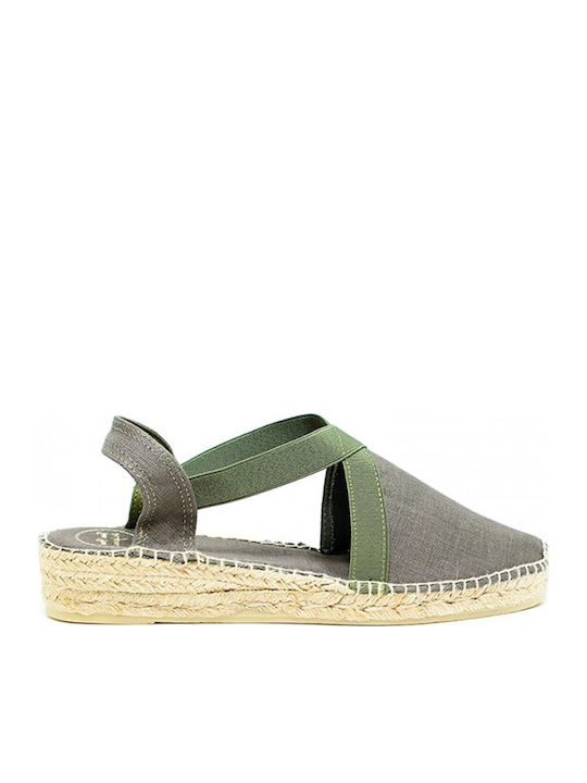 Toni Pons Verona-19 Platform Khaki 4cm