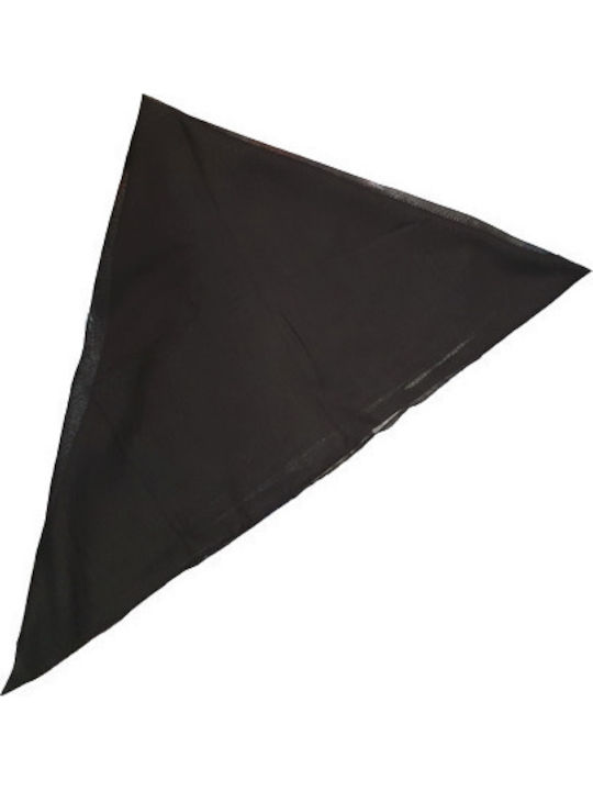 Very Thin Cotton Scarf Epirus Black Square Very Thin Cotton Scarf Epirus Black Square