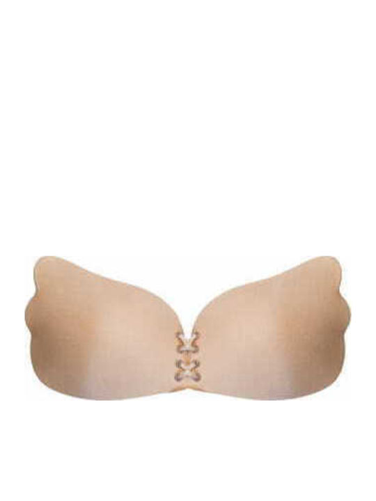 Wow Bra Αυτοκόλλητα Push Up Secret Weapons Μπεζ Cup B C D