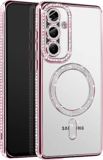 Avizar Diamond Case Samsung Galaxy A36 Magsafe Outline Strass Pink