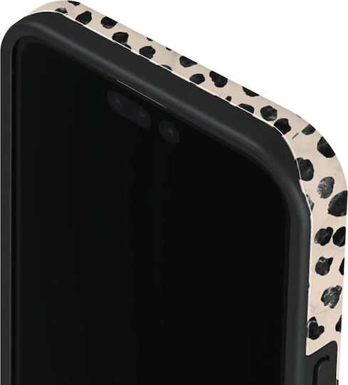 Burga Magsafe Back Cover for iPhone 15 Pro Max Elegant Pattern Almond Latte Beige