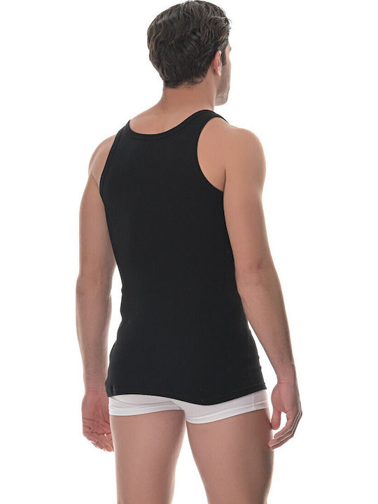 Tricou De Corp Pentru Bărbați Fără Mâneci Din Bumbac Negru Tricou De Corp Pentru Bărbați Fără Mâneci Din Bumbac Negru