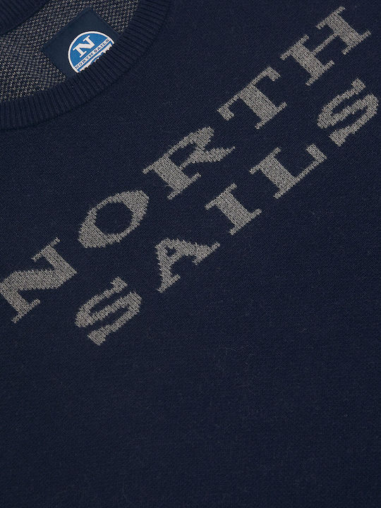 North Sails Плетен Мъжки Жакард Лого 698572-0802 0802/Тъмносин