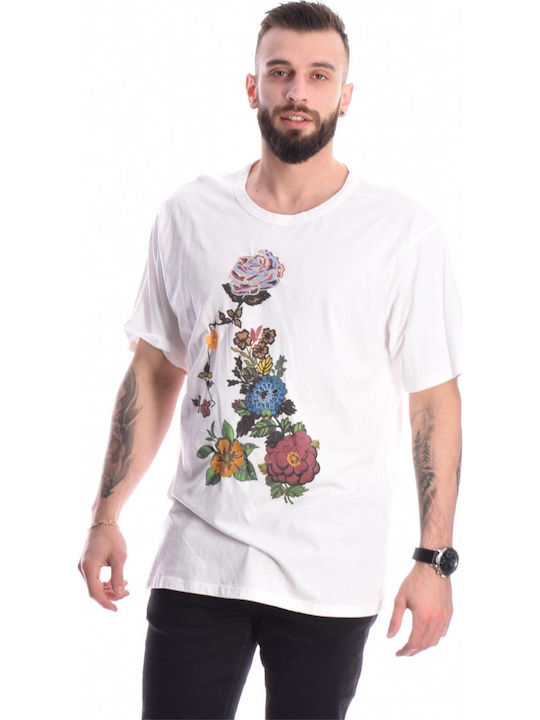 Oversized Albă cu Broderie