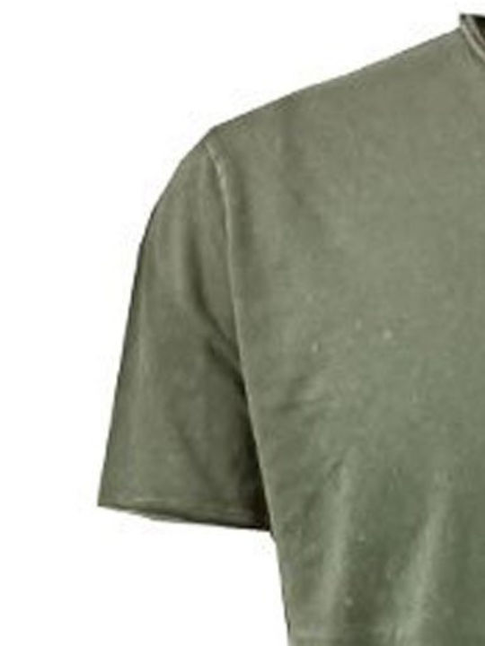 Luciano Faketti Flama T-Shirt Cotton 100% Olive Men's Blouse
