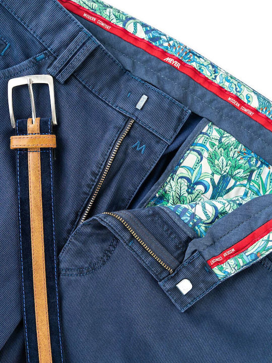 Meyer Trousers Belt Series Dublin 2 2 3508 18 Blue