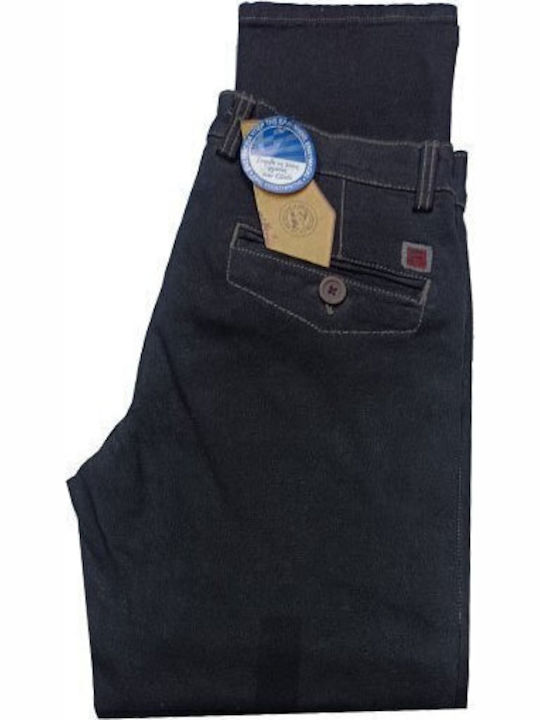 Luciano Faketti Chino Trousers Elastic Slim Fit Black