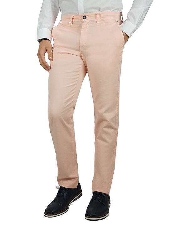 Dario Beltran Herrenhosen Rosa Slim Fit P840 100% Baumwolle