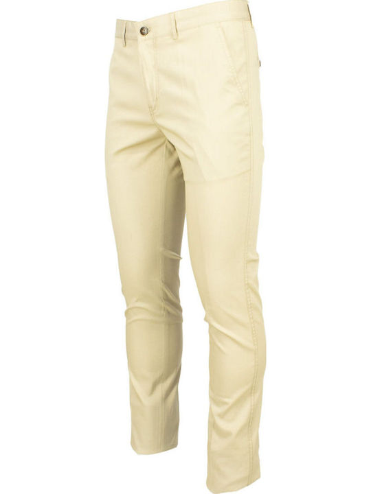 New York Tailors Ανδρικο Παντελονι Chinos Slim Μπεζ Tara-beige