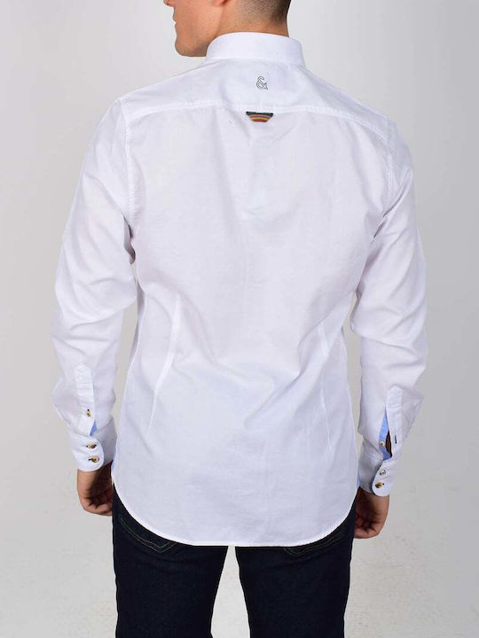 Colours & Sons Oxford 100% Памучна Мъжка Риза 9221-200.201-Бяла