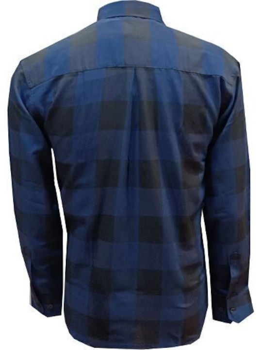 Luciano Faketti Shirt In Fashion Luciano Faketti Checked Blue