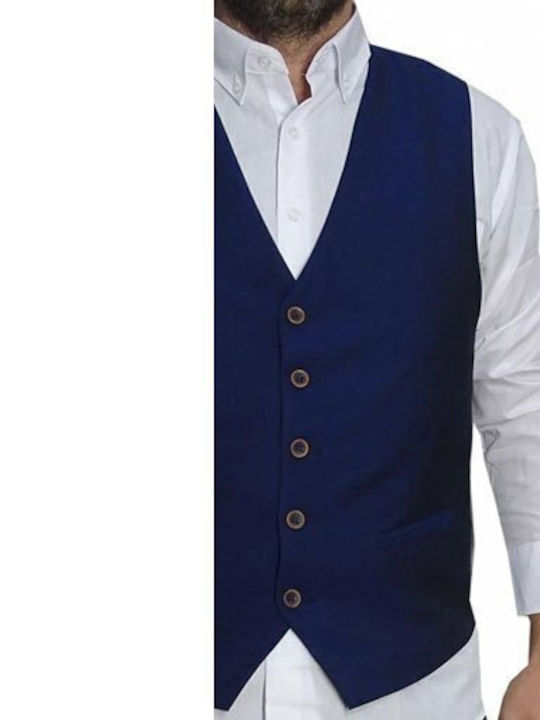 Luciano Faketti Γιλέκο Luciano Faketti In Fashion Μπλε Luciano Faketti Γιλέκο Luciano Faketti In Fashion Μπλε
