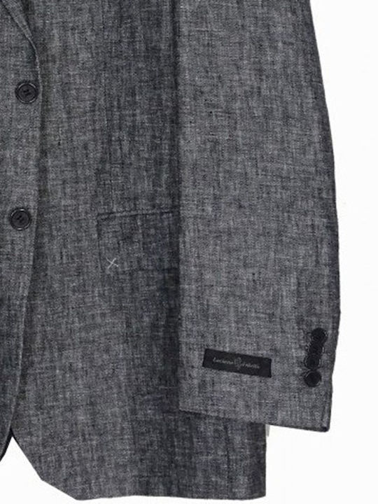 Luciano Faketti Σακάκι Ανδρικό Luciano Faketti Linen Γκρι
