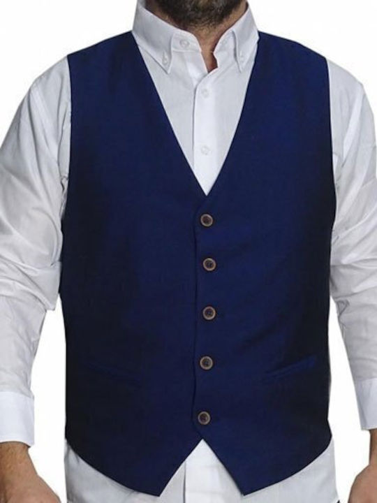 Luciano Faketti Vest Luciano Faketti In Fashion Blue