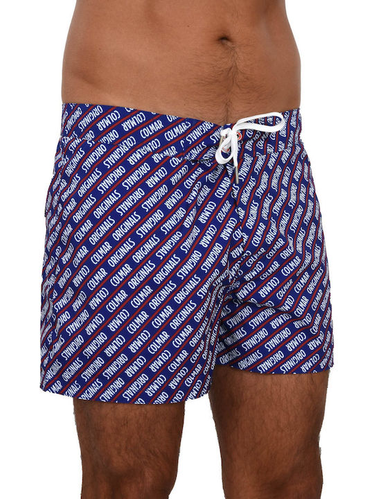 Colmar Μαγιω Σορτς All Over Print Μπλε-κοκκινο
