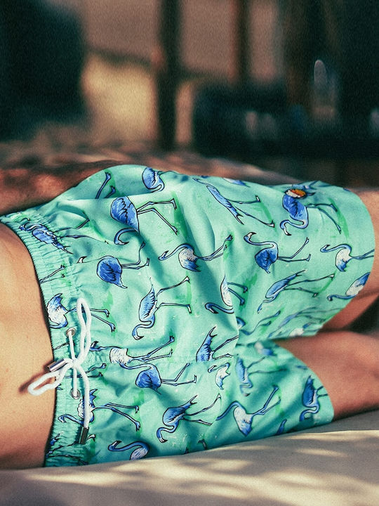 Cayos Swim Вердаман Мъжки Бански Плувни Шорти Flamingo Kimon 9105