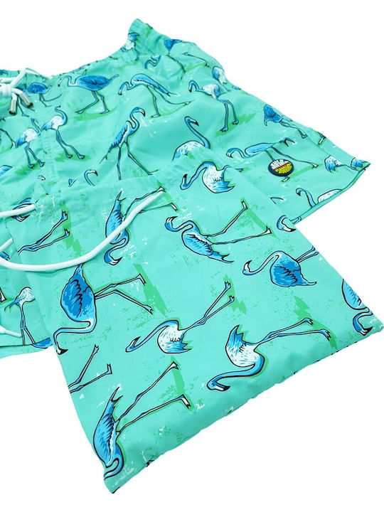 Cayos Swim Вердаман Мъжки Бански Плувни Шорти Flamingo Kimon 9105