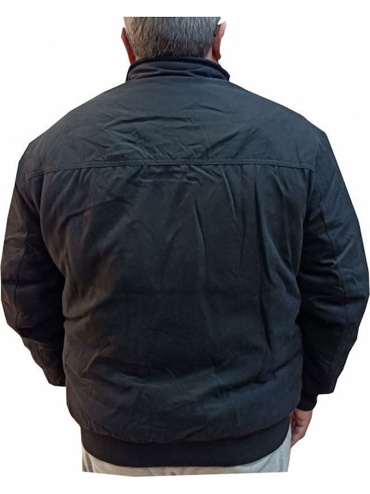 Blue Lake Herren Jacken Suet Bomber King Size Schwarz