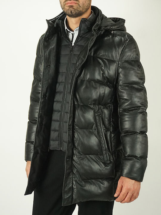 Milestone Men’s Jacket Adrian Black Slim Fit Adrian-99 100% Leather