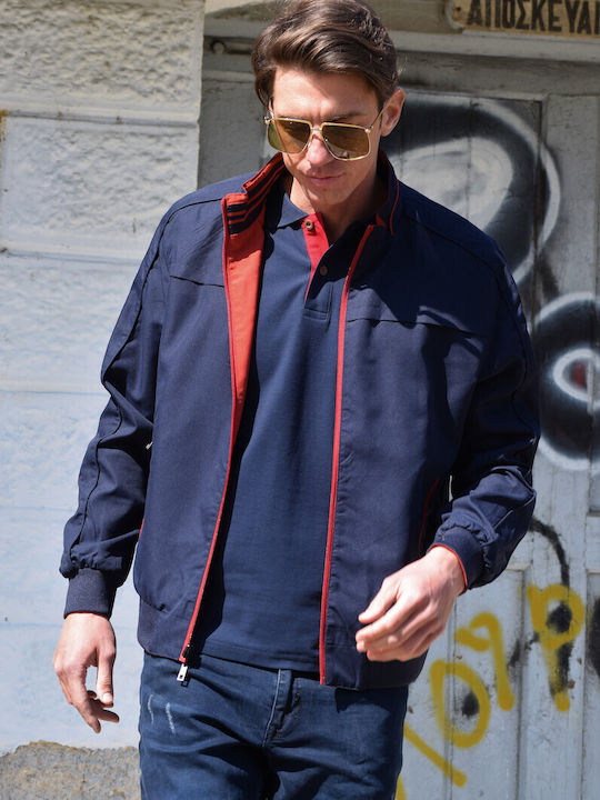 Men’s Jacket Greek Brand Reversible Blue-Red Code dem89